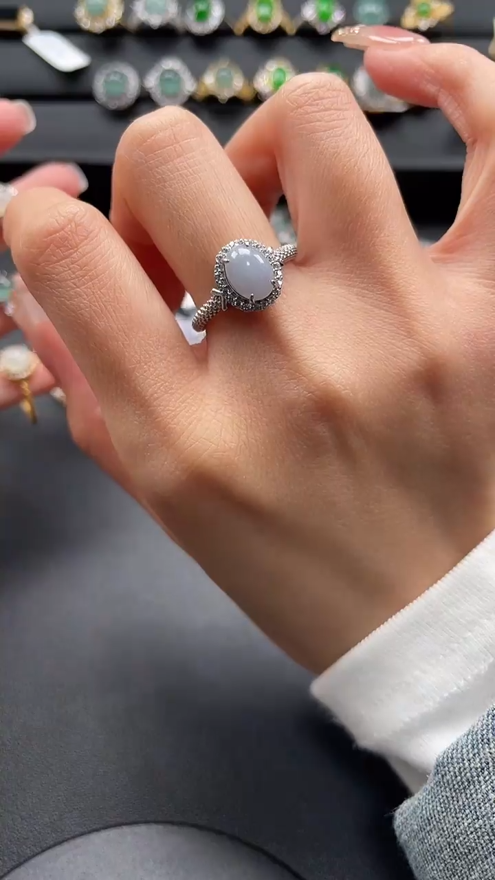 【闪购商品】翡翠戒指银S925镶嵌468657865