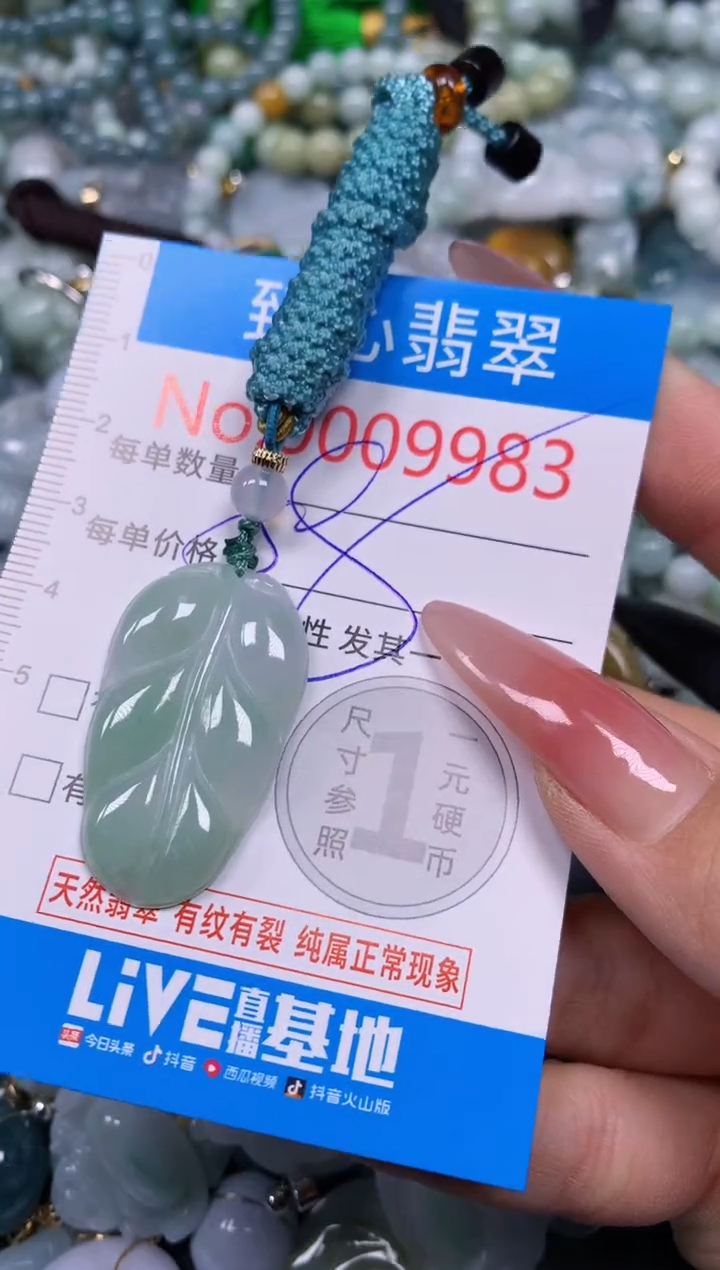 【闪购商品】翡翠颈饰未镶嵌含绳0009983