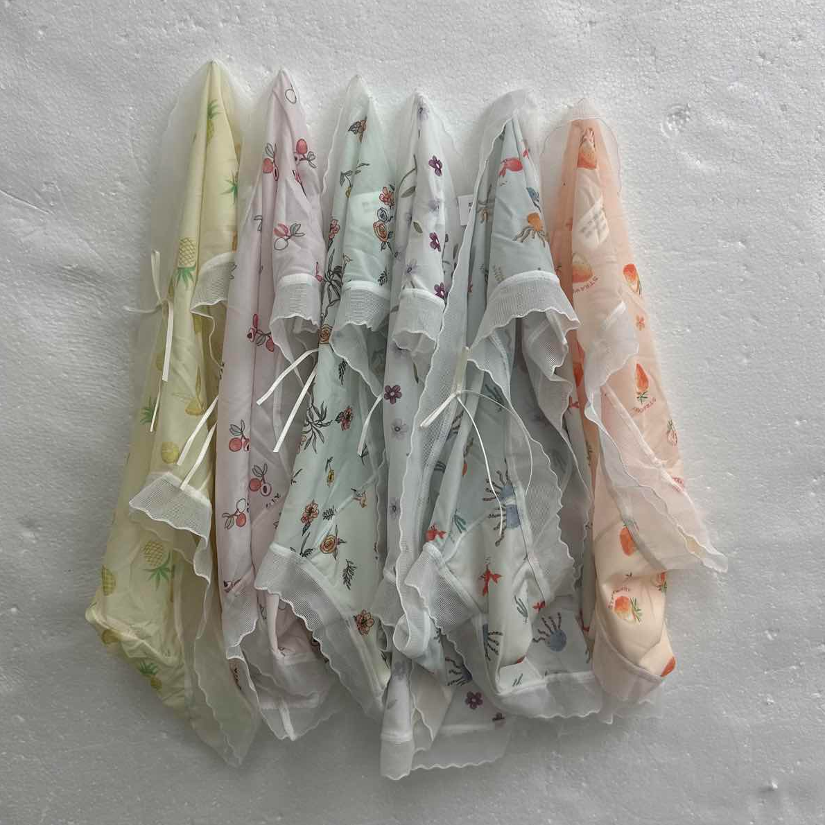 阪织屋【6条装】飘飞清新印花女士内裤春夏碎花透气柔软内裤