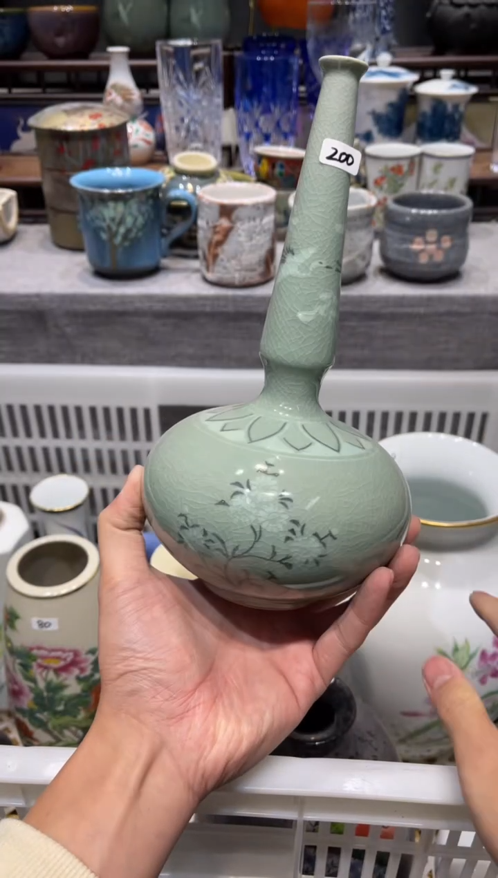 瓷片T11高丽青瓷花瓶花瓶花瓶