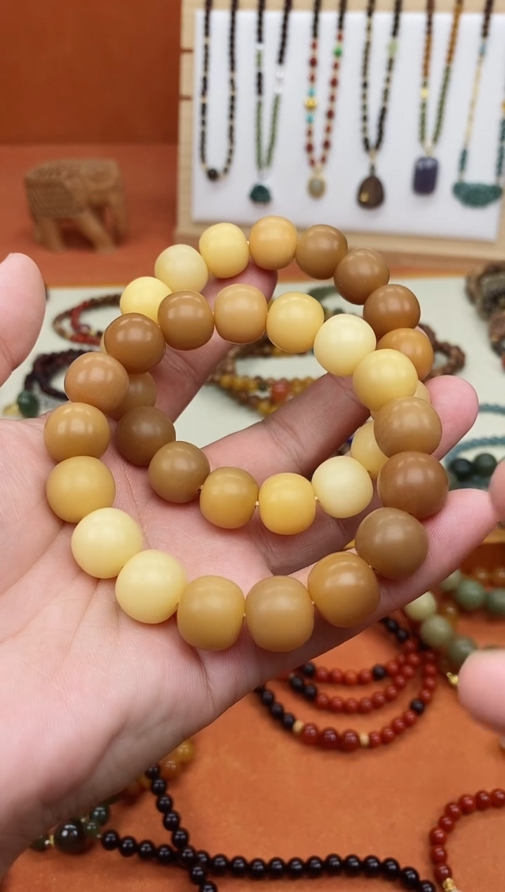 手串菩提根/象牙果风化渐变单圈选一