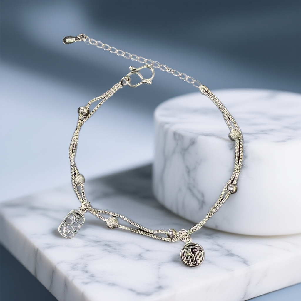 【抓紧处理】定制重工款气质风年味生肖挂饰 B649 双层平安福