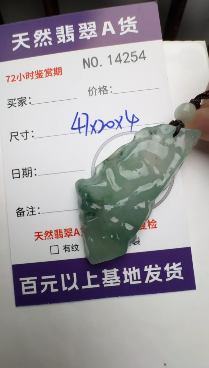 【闪购商品】翡翠颈饰未镶嵌原石14254