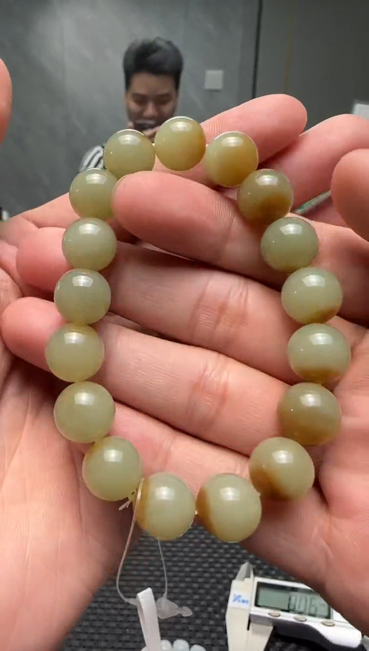 未镶嵌手串和田玉若羌糖手串卡12