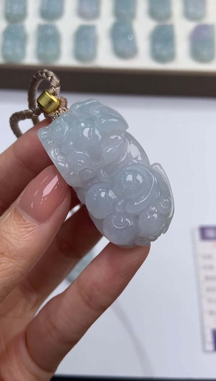 颈饰未镶嵌翡翠370790/翡翠貔貅 多样性一件发