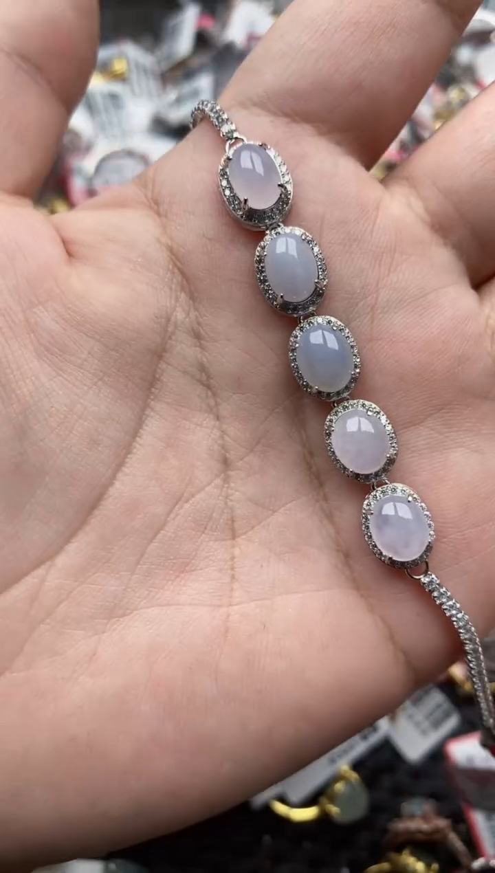 【闪购商品】翡翠戒指银S925镶嵌777777--8