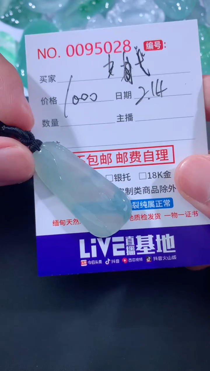 【闪购商品】翡翠颈饰未镶嵌弋