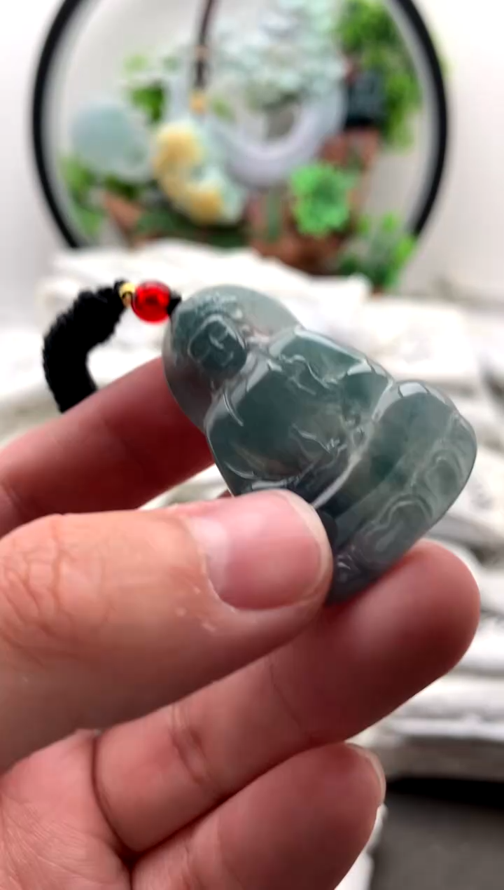 【闪购商品】翡翠颈饰未镶嵌小观音【品质一般能接受再拍】
