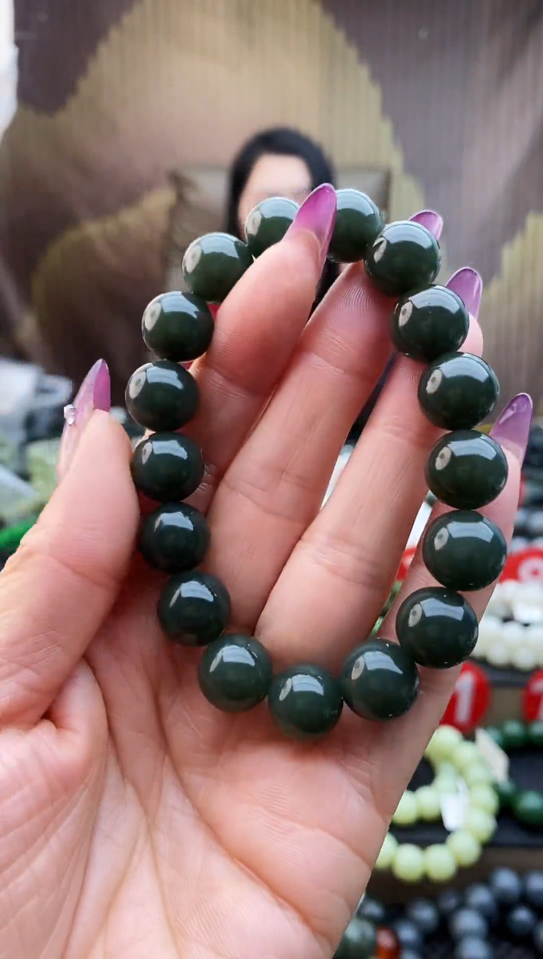 未镶嵌手串和田玉且末蓝12