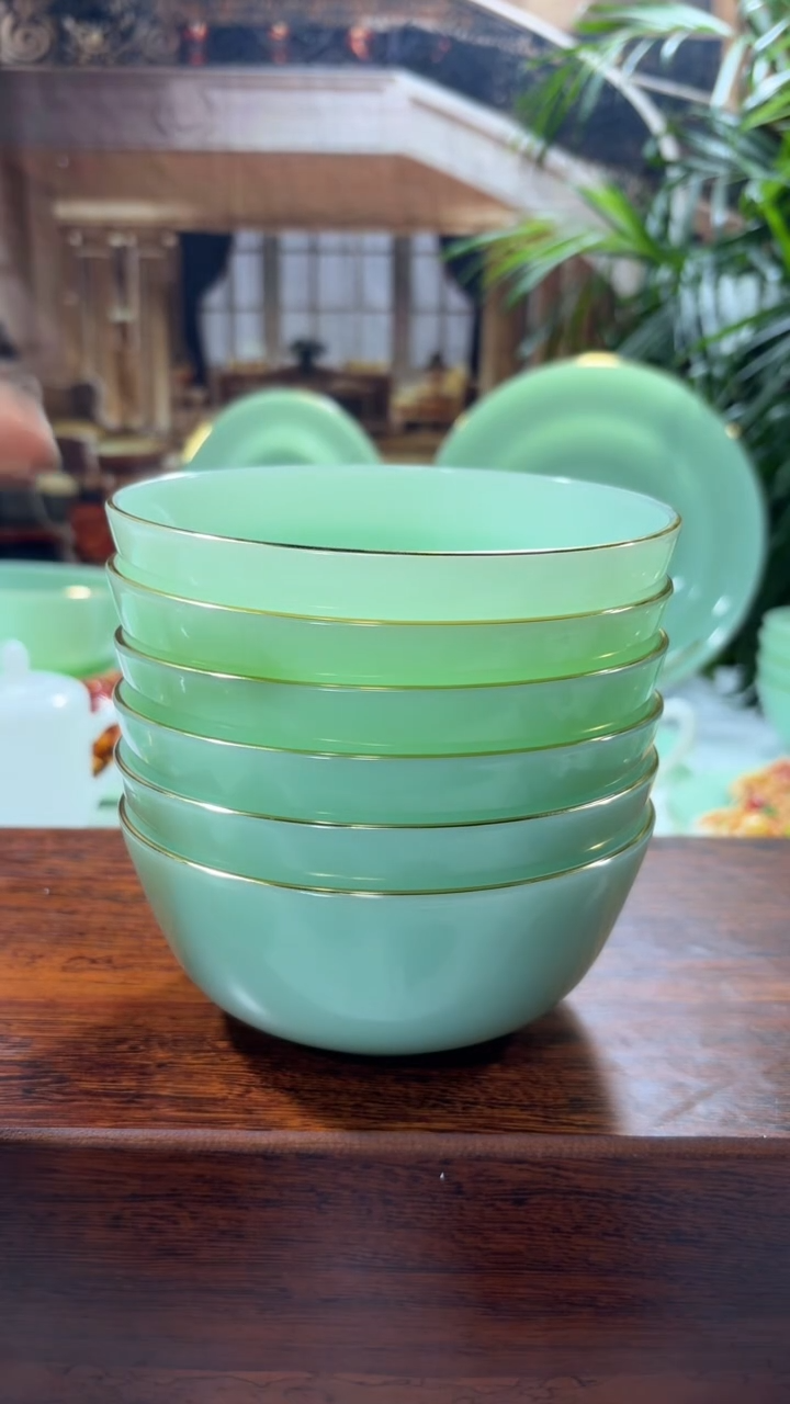 【闪购商品】...5.5英寸玉瓷碗6个口径13.8厘米 