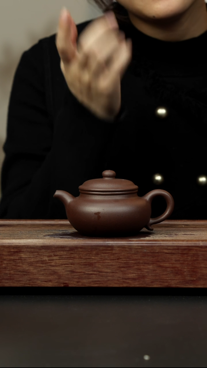 紫砂茶壶老紫泥 仿古
