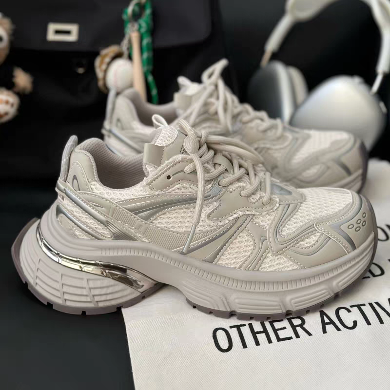 【郭幂幂】香芋紫银白色增高厚底运动休闲鞋女988-13老爹鞋