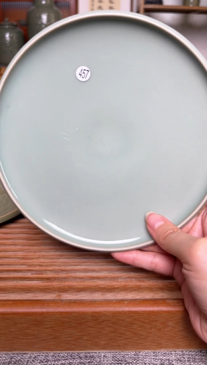 【闪购商品】其他457纯手工天青釉素面壶承