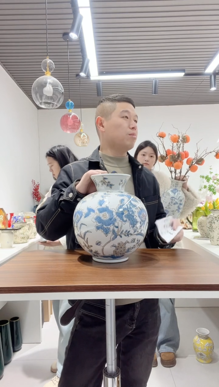 【闪购商品】陶瓷水墨画矮款