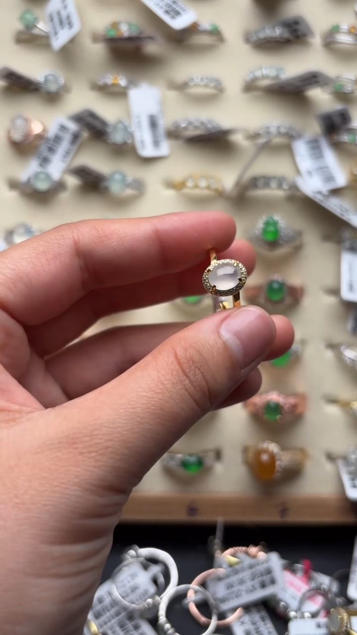 【闪购商品】翡翠戒指未镶嵌缅甸天然A货翡翠