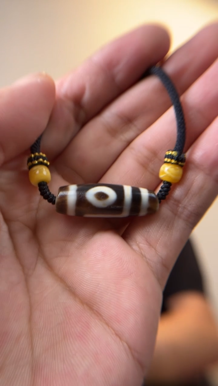 【闪购商品】玛瑙/玉髓项链未镶嵌噶玛家两眼