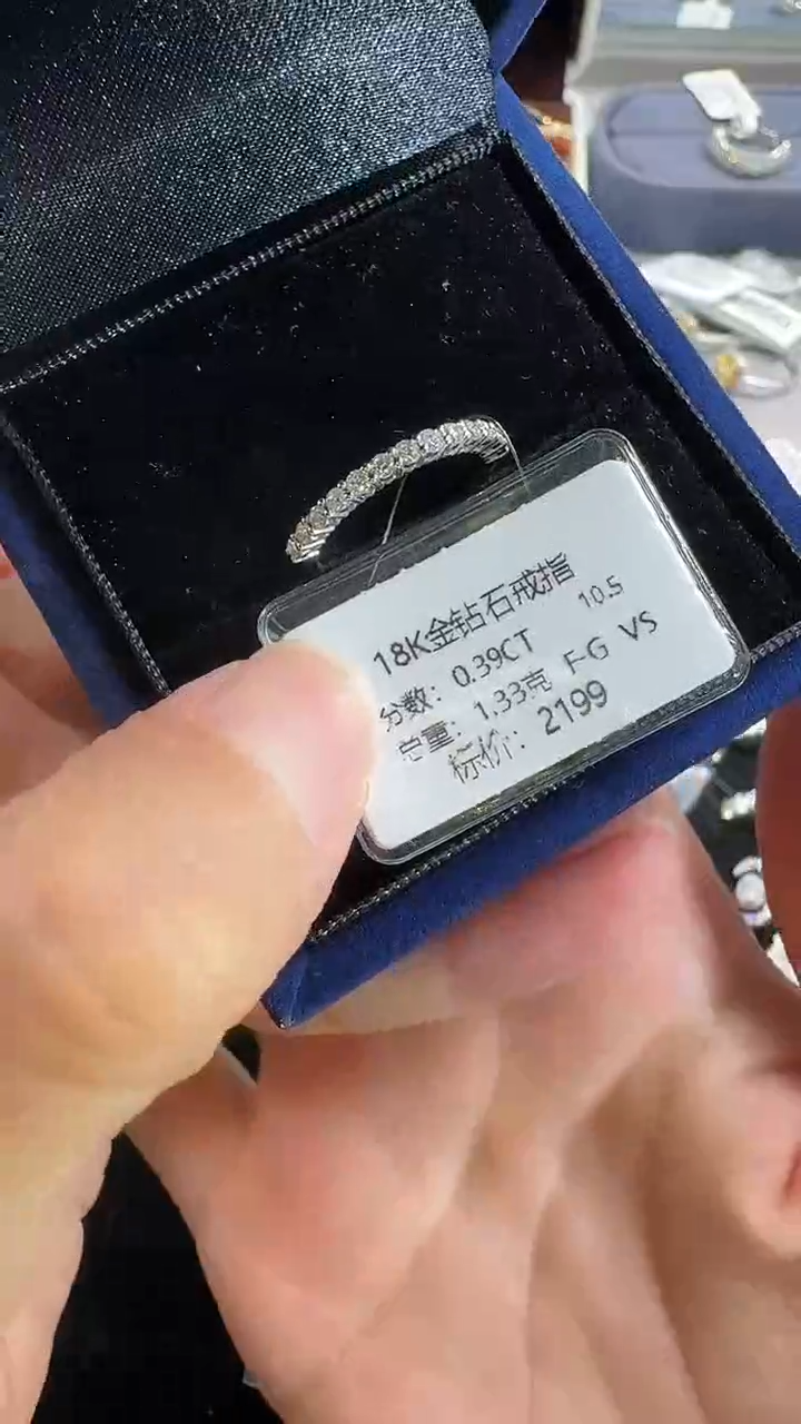 戒指/指环18K金镶嵌钻石18K钻石戒指镶嵌