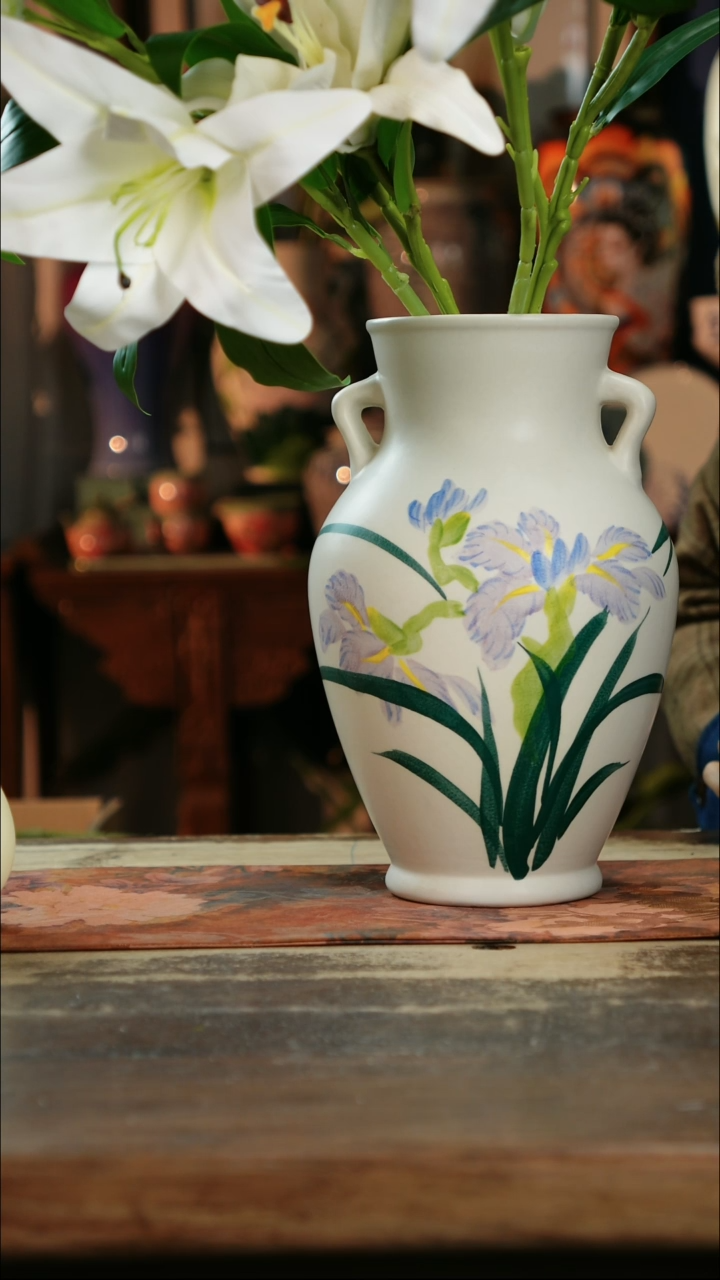 【闪购商品】瓷片景德镇纯手工釉下彩精品花瓶