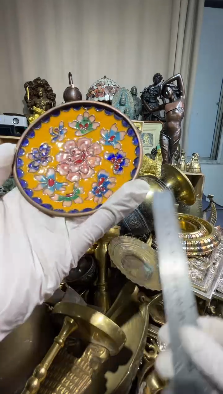 茶盏大阪中古铜器摆件126