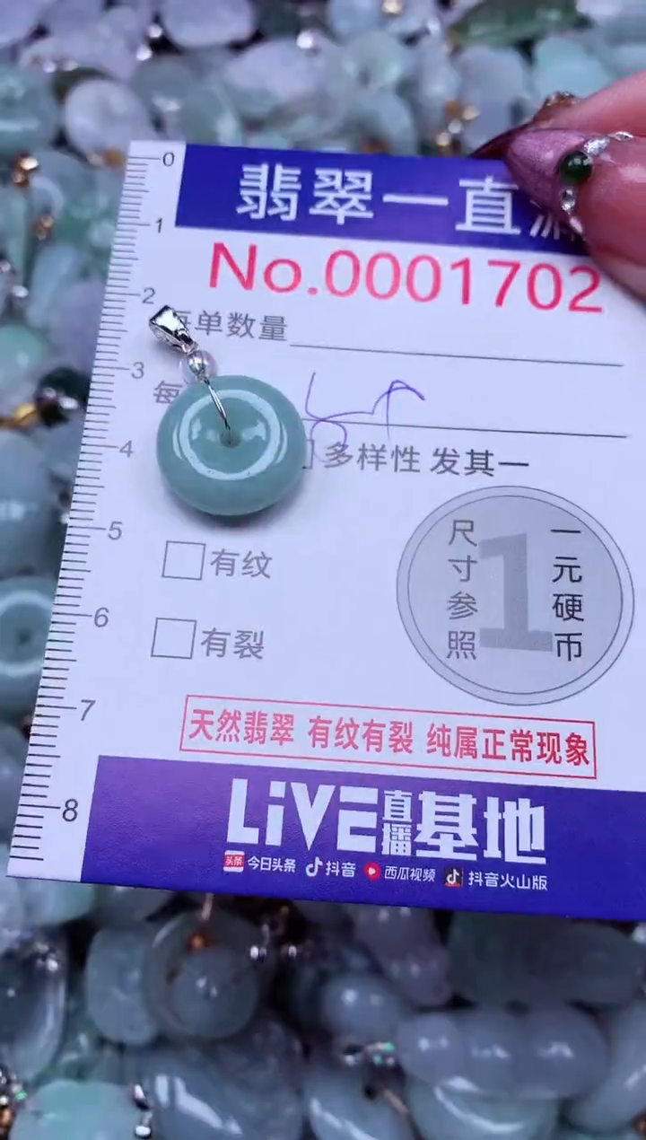 吊坠(不含链)未镶嵌翡翠1702
