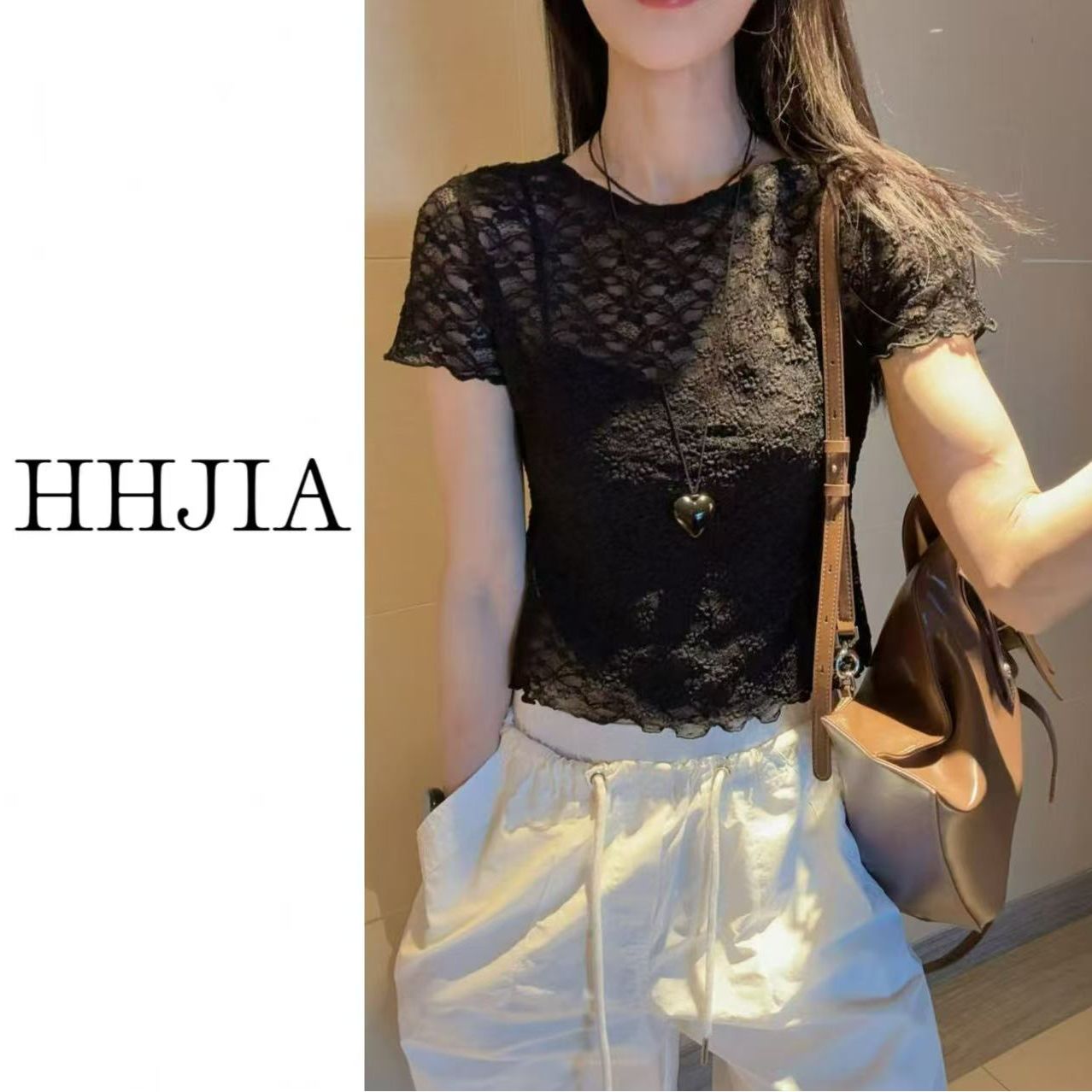 【慧慧家】韩国.2025定制款  韩系时尚精致款蕾丝上衣
