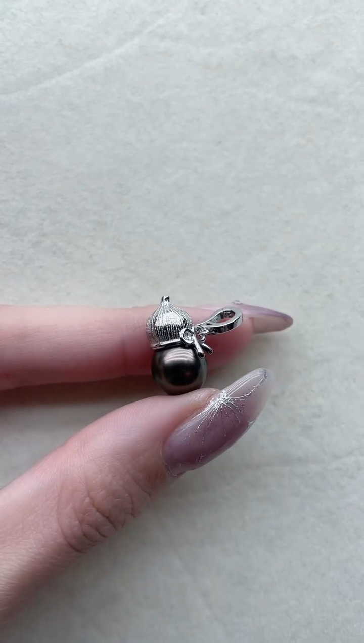 【闪购商品】海水珍珠吊坠银S925镶嵌96