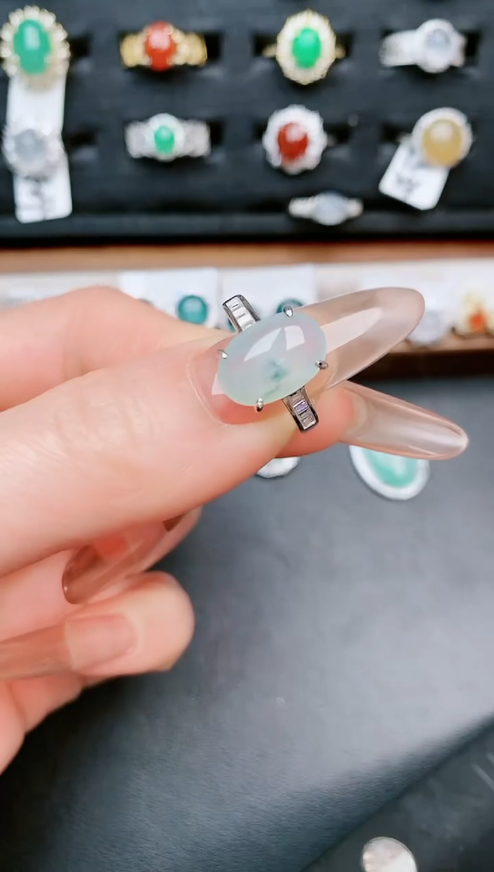 【闪购商品】翡翠戒指银S925镶嵌.....
