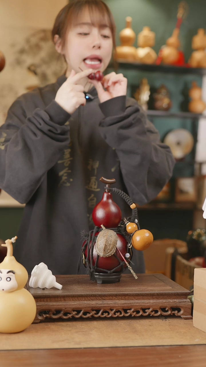 【闪购商品】225号精品天然大漆工艺防渗内胆酒葫芦~