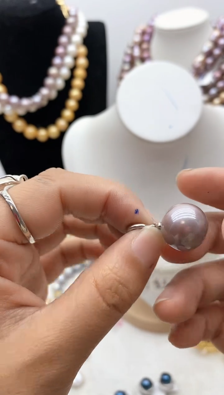 【闪购商品】淡水珍珠颈饰钛钢105