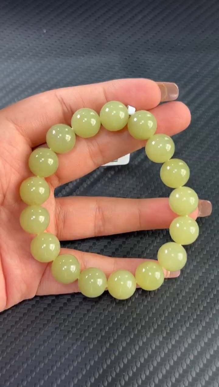 手串未镶嵌和田玉若羌微色差卡12MSmhP