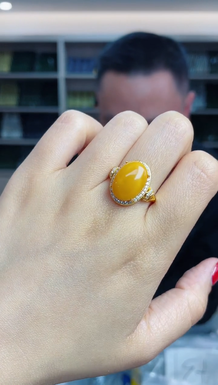 【闪购商品】蜜蜡裸石银S925镶嵌多样性发一件