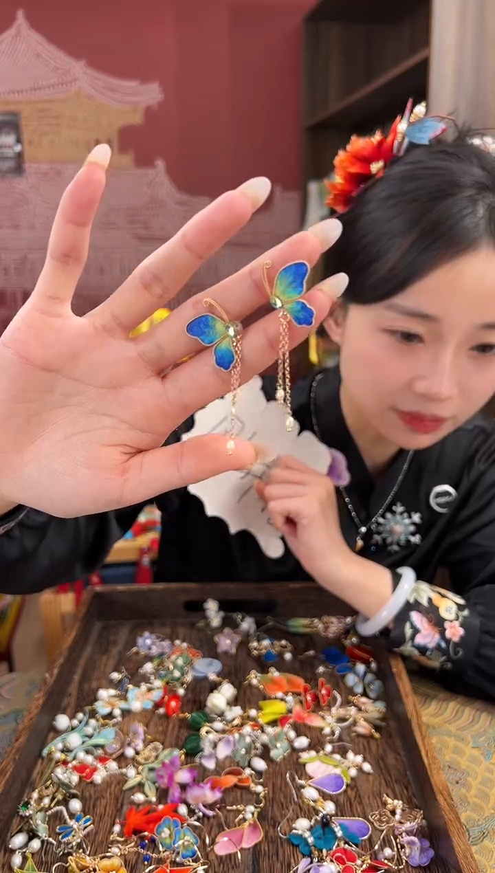 【闪购商品】刺绣苏绣世家非遗手工（耳环） 