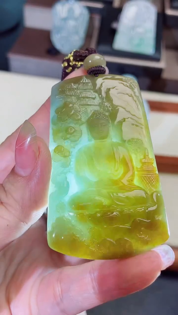 颈饰未镶嵌翡翠缅甸天然翡翠