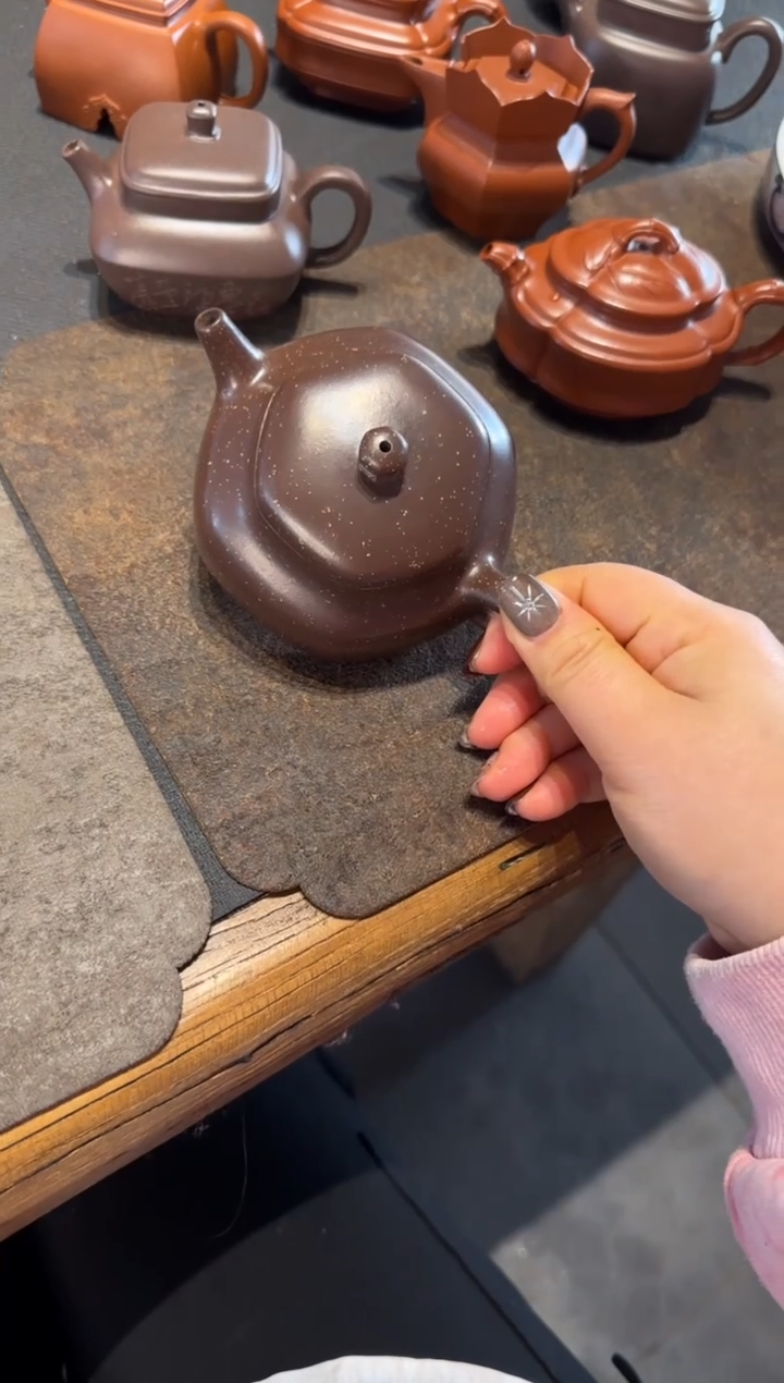 【闪购商品】紫砂茶壶六方静乐 铺砂