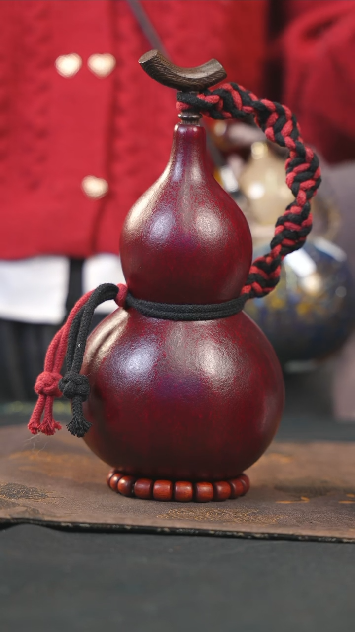 【闪购商品】WB245大漆酒葫芦不包手串及旋转底座