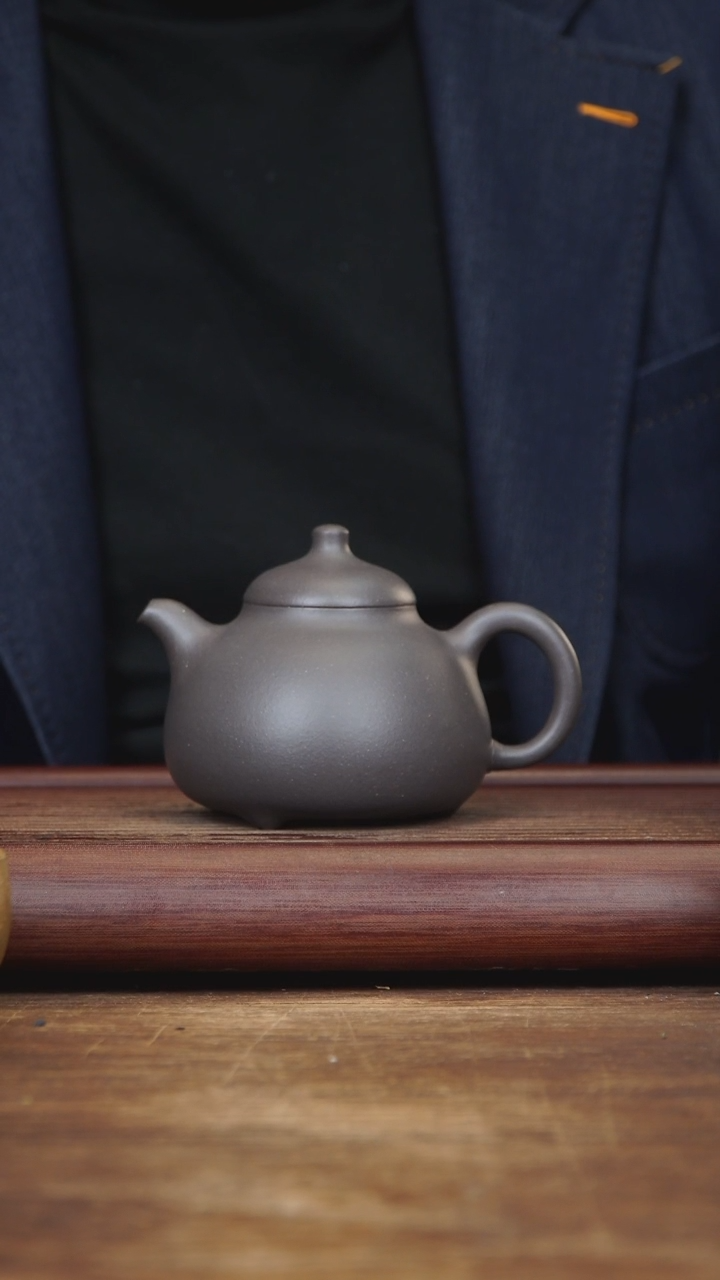 【闪购商品】紫砂茶壶250ml YGQ乳鼎 青灰