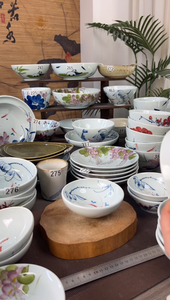 明舟中暇福利画鱼5.5寸古碗（单只装）