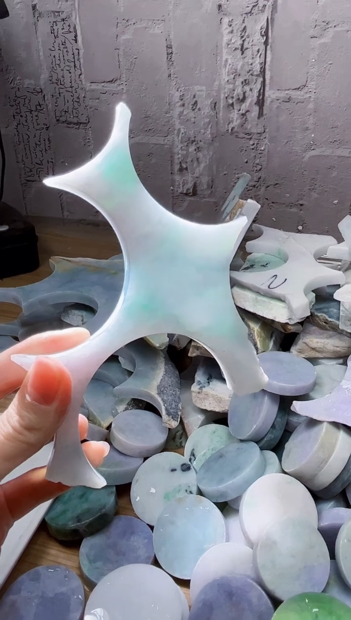 裸石翡翠天然翡翠A货古 南 155