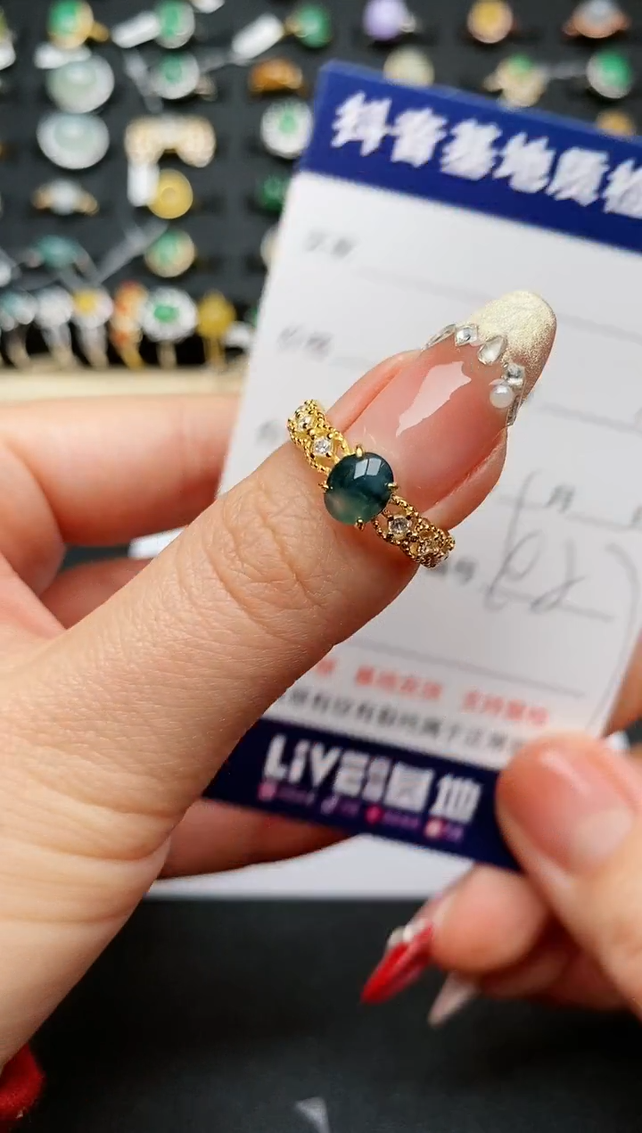 【闪购商品】翡翠戒指银S925镶嵌...........