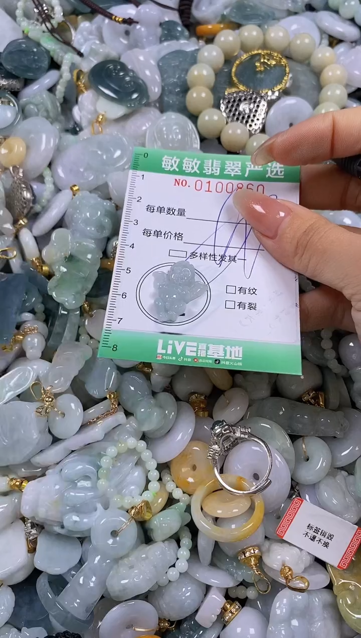【闪购商品】翡翠颈饰未镶嵌闪购0100860多样性发其一