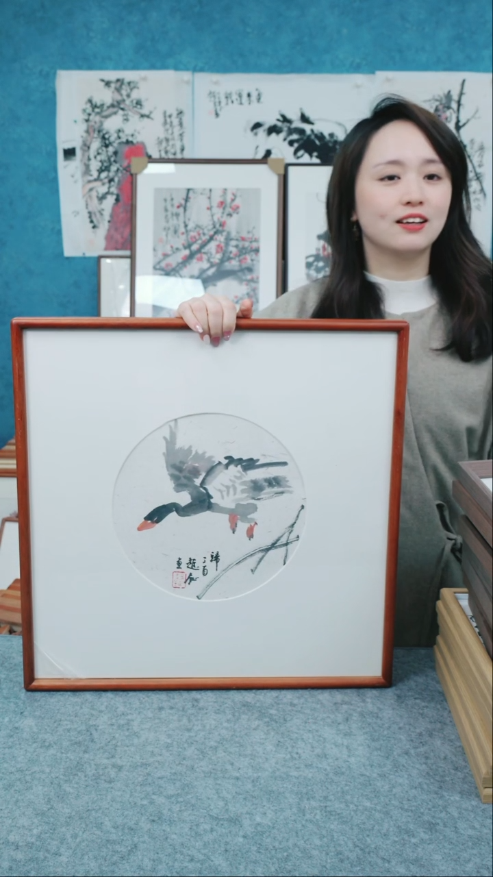 【闪购商品】国画50*50本土老师花鸟