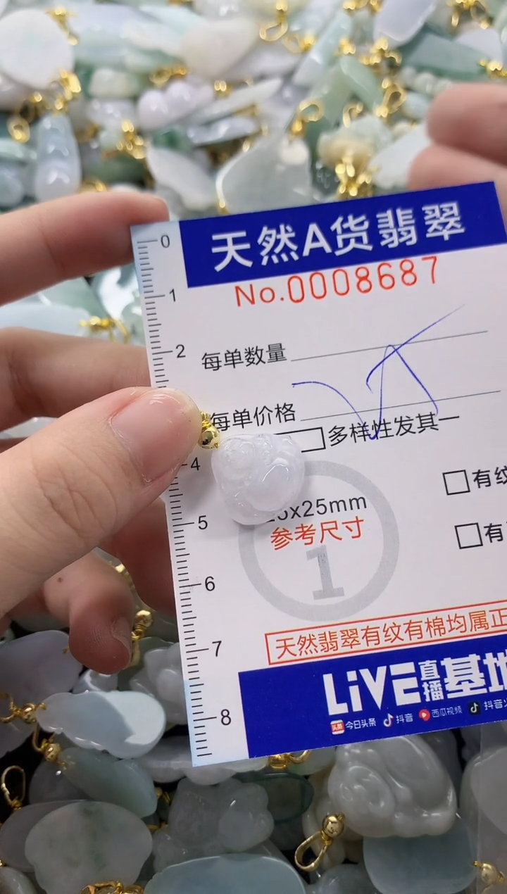 颈饰未镶嵌翡翠破**件天然A货翡翠
