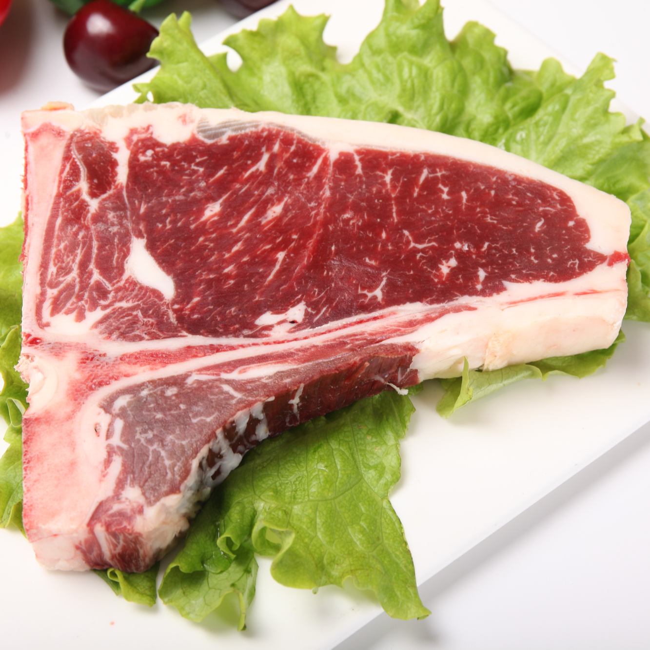 原切牛排【华胜鑫牛Z】牛T骨西冷牛排4斤 谷饲清真 纯干国产 顺丰发