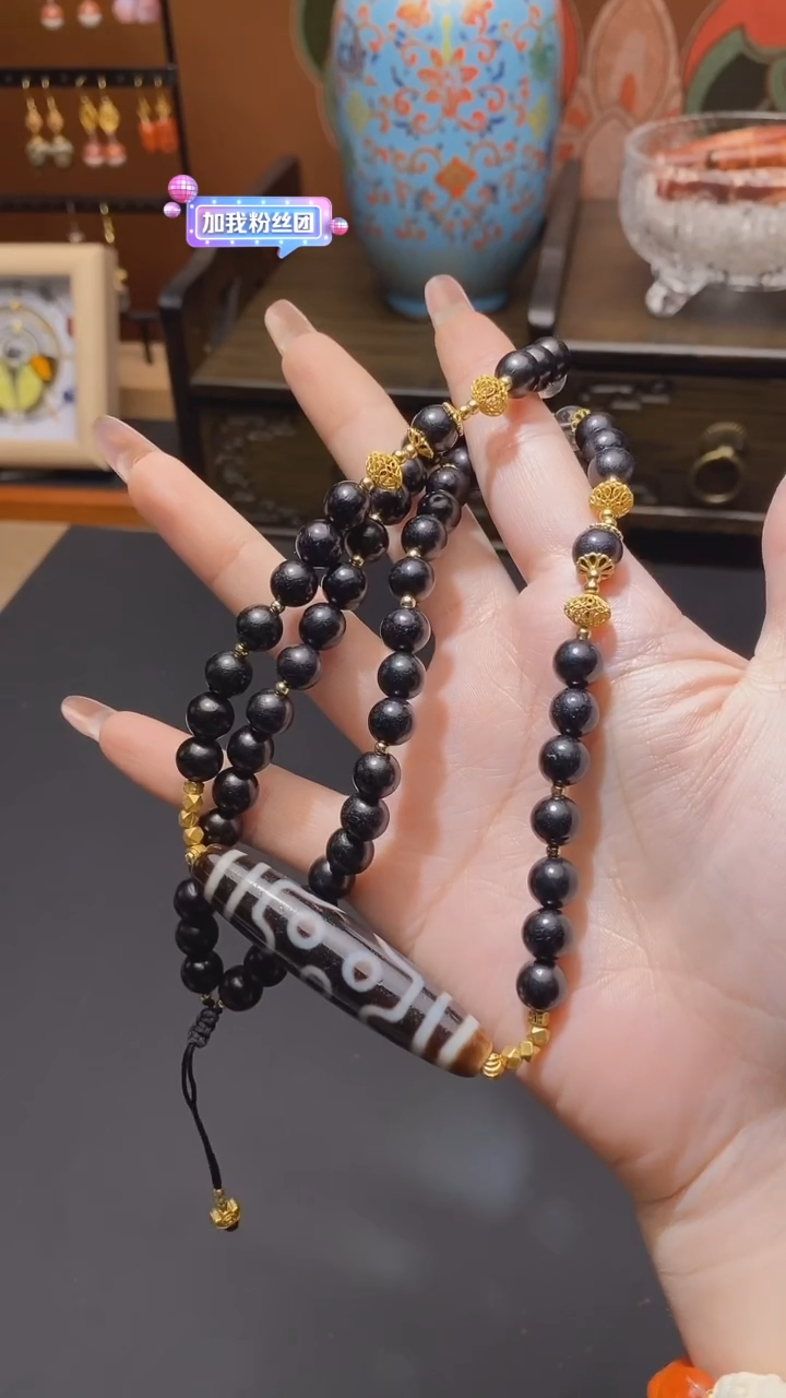 【闪购商品】玛瑙/玉髓颈饰未镶嵌上肯七眼锁骨链