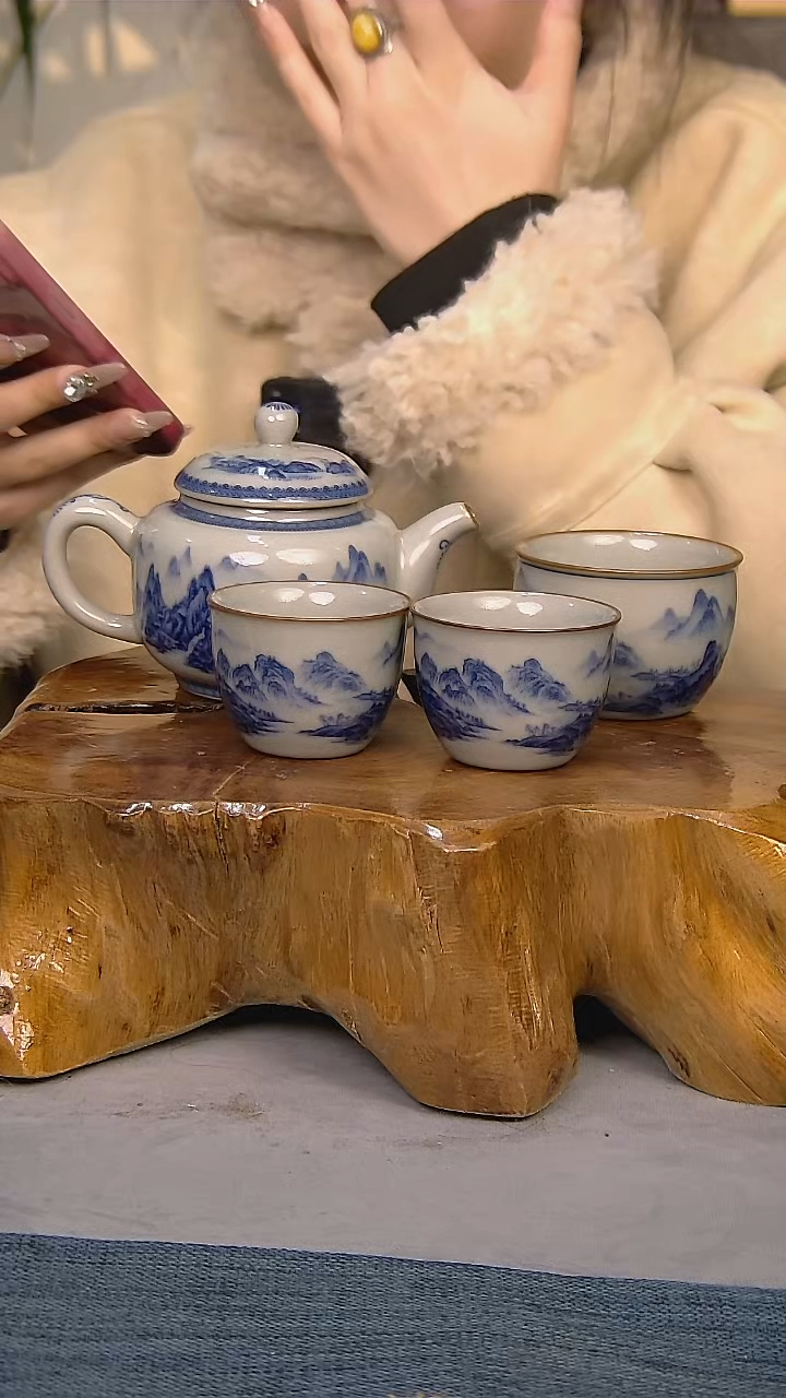 【闪购商品】4件套陶瓷茶具家用简装系列 