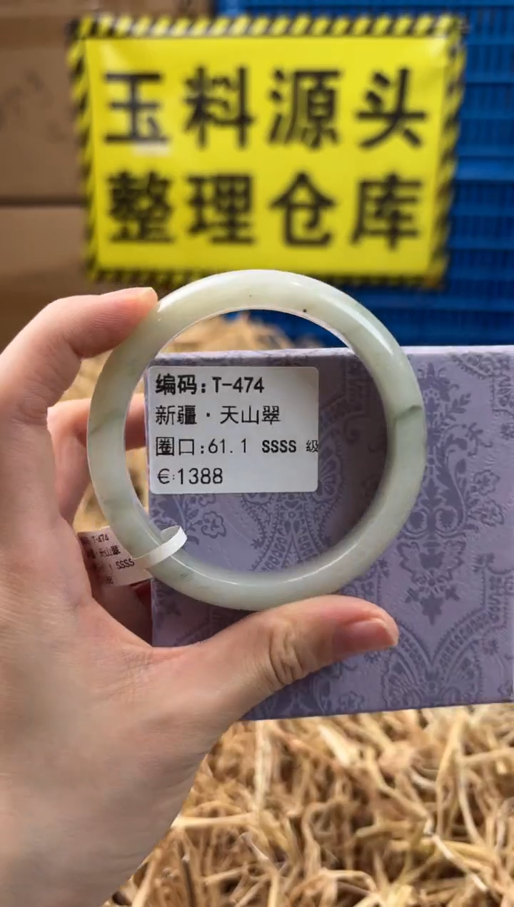 未镶嵌手镯石英质玉T-474