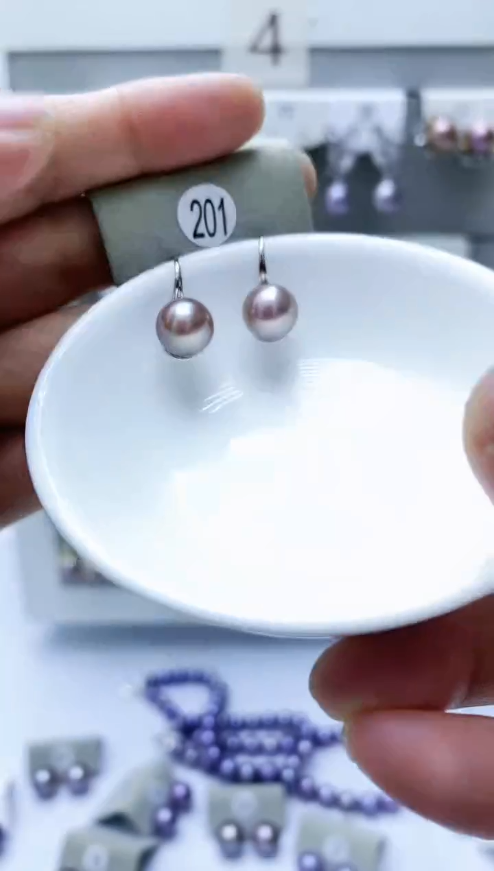 【闪购商品】淡水珍珠耳饰银S925镶嵌201