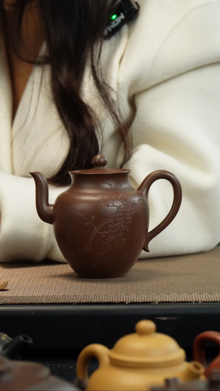 【闪购商品】紫砂茶壶老紫泥风舞
