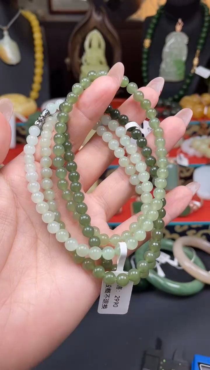 和田玉未镶嵌颈饰项链多样性发其一c032