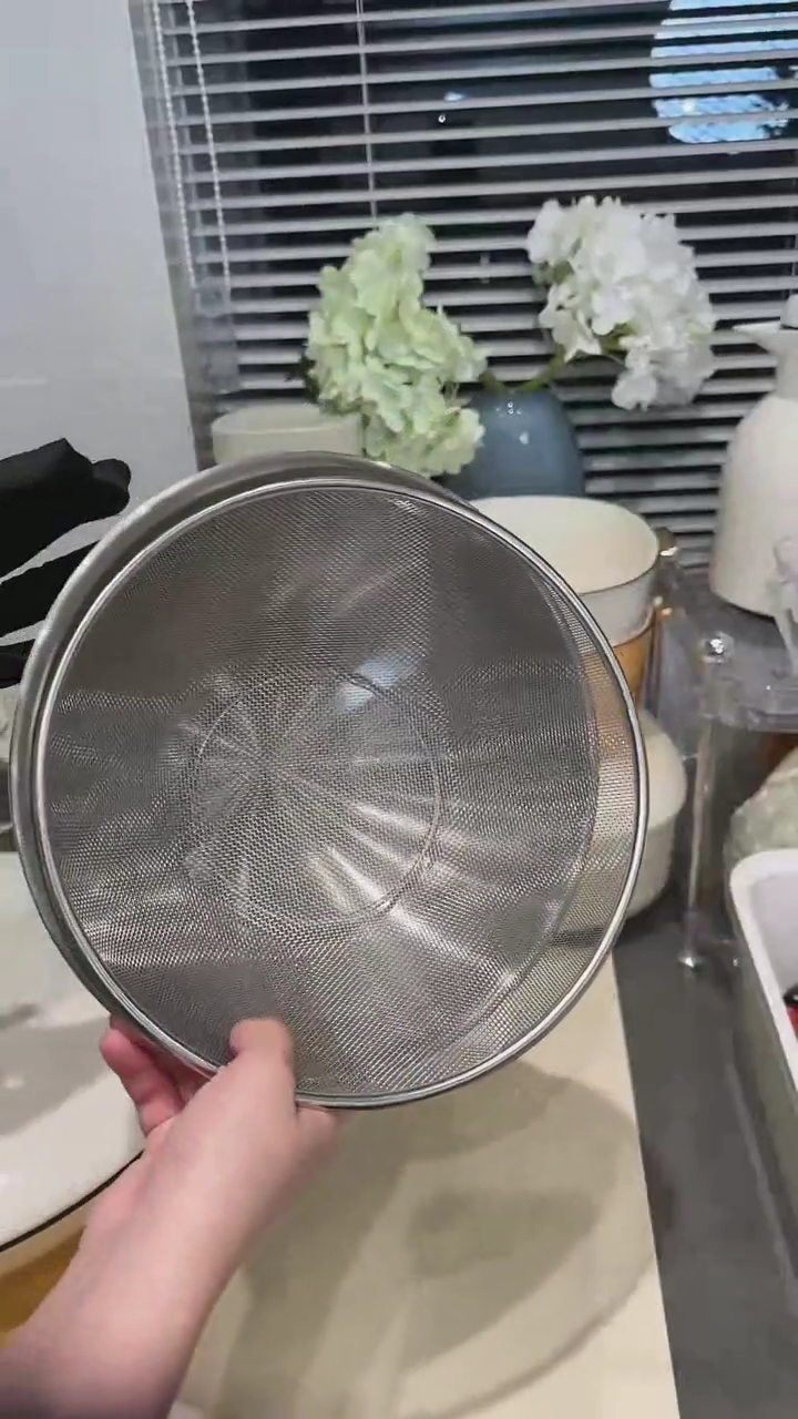 【闪购商品】瓷不锈钢料理盆+沥水篮24cm（2件套）